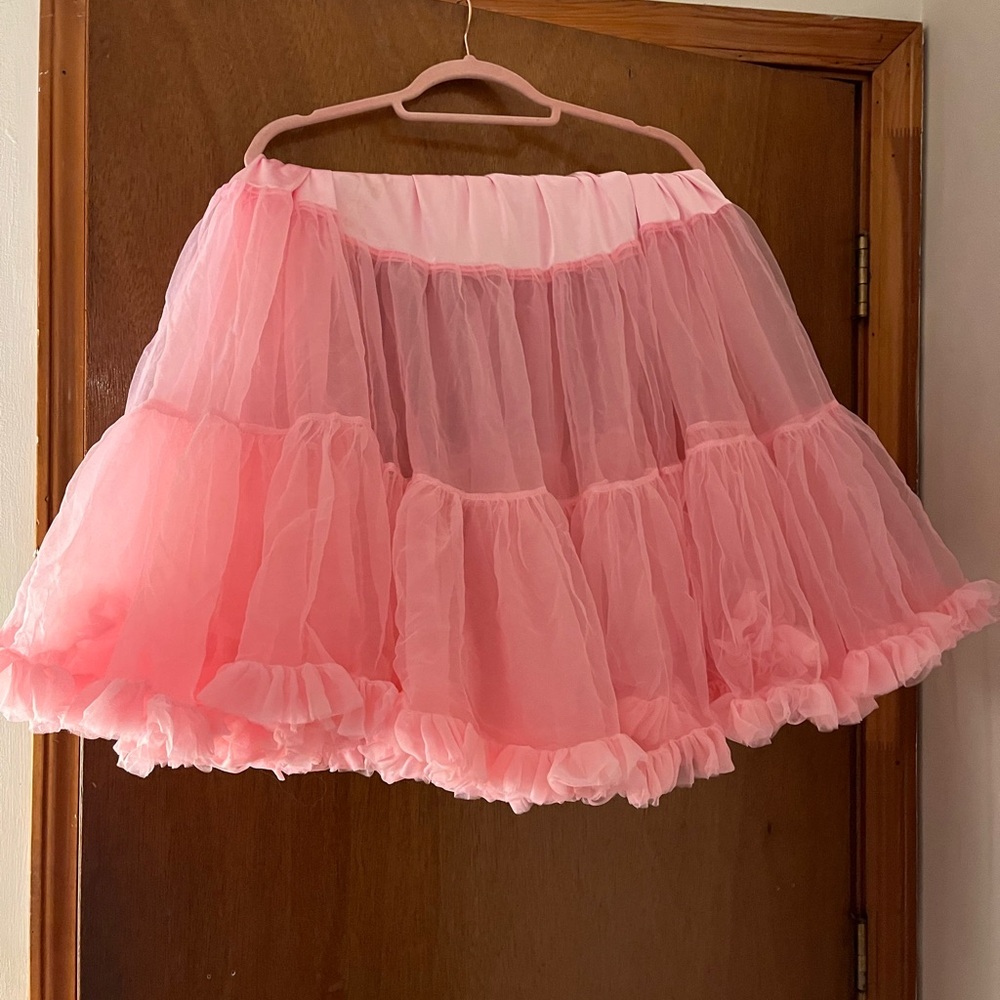 Elegant Pink Tulle Skirt